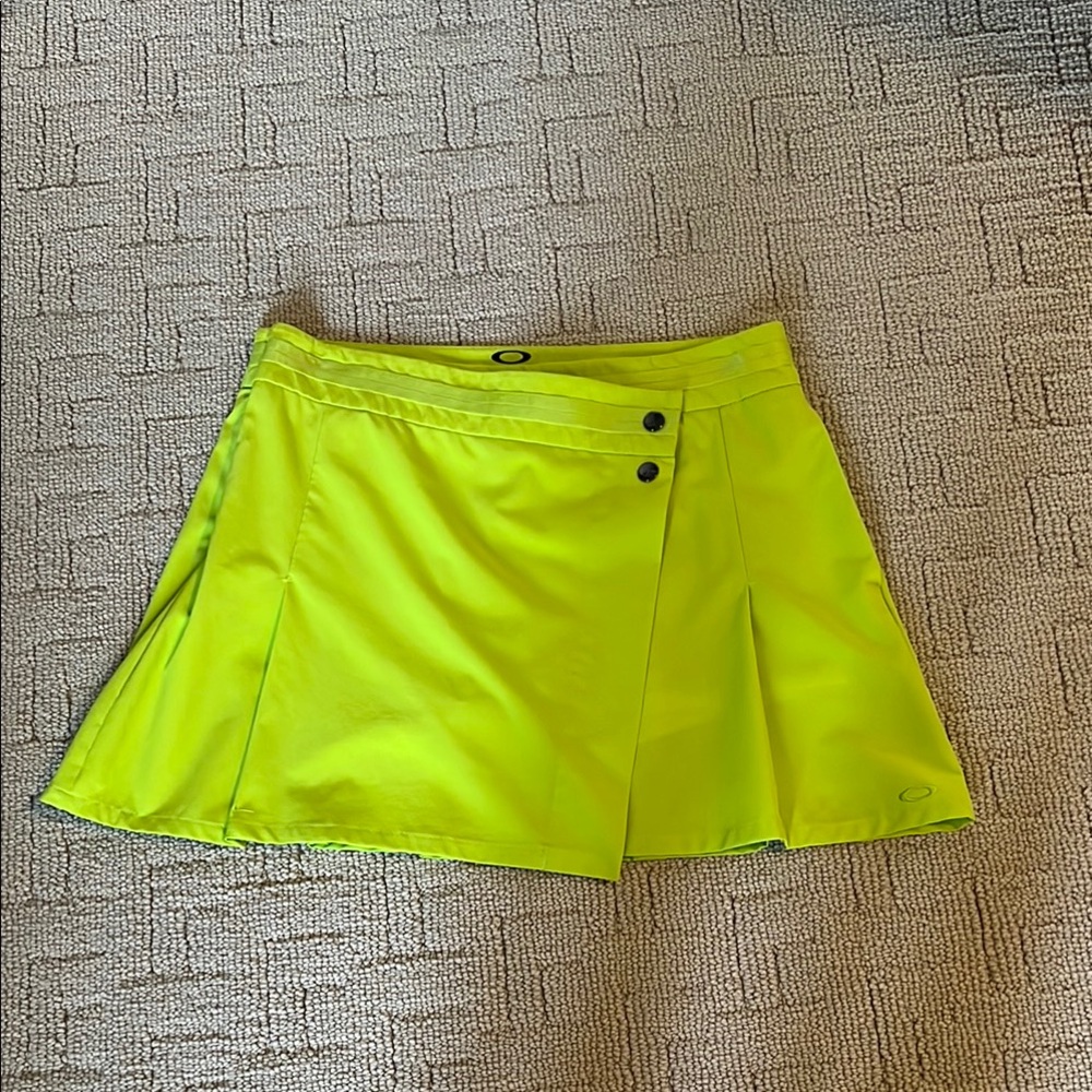 Bright Yellow Skort with Button Detail